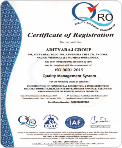 Quality Research Organization Registration Certificate